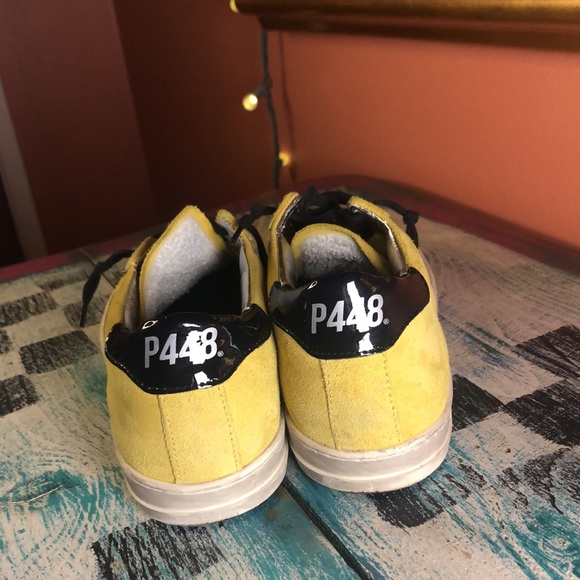 P448 Yellow Suede Sneakers Women’s Sz EU 40/ US 9/9.5 - Picture 7 of 13